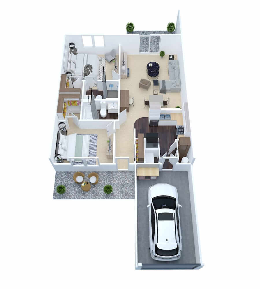 RVP Grande Villa Portage - floor plan