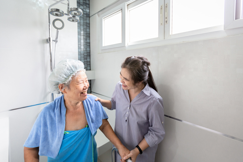 Helping Your Loved One To Shower Rittenhouse Village